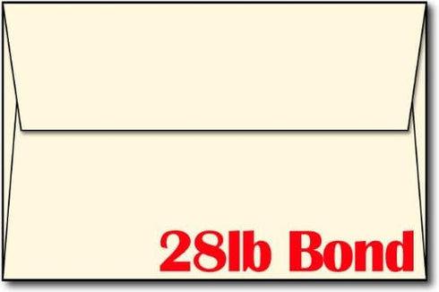 Envelopes, Cream A9 8 3/4" x 5 3/4" - 100 Envelopes