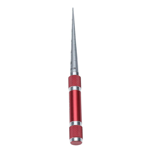 CLZothique 1-6.5mm Aperture Gauge Tapered Hole Ruler, Stainless Steel Inner Diameter Measuring Tool, Engraved Scale