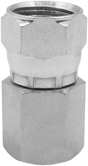 (2-Pack) 6506-06-08 Hydraulic Hose Adapter Fitting, 3/8" Female x 1/2" Female JIC