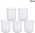 Auniwaig Plastic Beaker 500ml/17 Oz Lab Measuring Cup Graduated Beaker with Spout, Transparent Polypropylene Beaker Cups for Science Experiment Kitchen School Teaching Supplies 5PCS