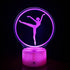 HPBN8 Ltd 3D 7/16 Optical Illusion Ballet Night Light USB Powered Touch Switch Remote Control LED Decor Lamp Colors