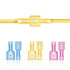 700Pcs Nylon Spade Quick Disconnect Connectors Kit, Fully-Insulated Male and Female Crimp Wire Terminals with Tools
