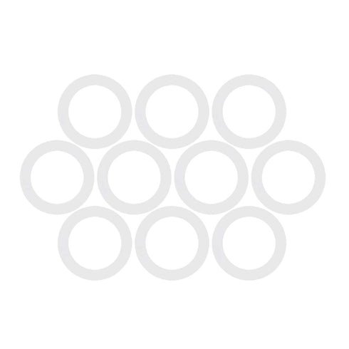 X AUTOHAUX Silicone O-Rings, VMQ Seal Gasket for Compressor Valves Pipe Repair, 10mm OD 7mm ID, White, Pack of 100
