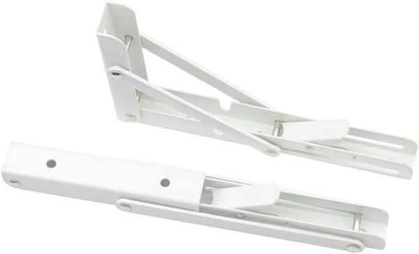 Gatuida 12-Inch Triangular Stainless Steel Shelf Bracket Foldable Table Support Wall Mounted