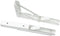 12-inch White Stainless Steel Triangle Shelf Bracket Foldable Wall-Mounted Support for Table