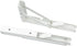 12-inch White Stainless Steel Triangle Shelf Bracket Foldable Wall-Mounted Support for Table