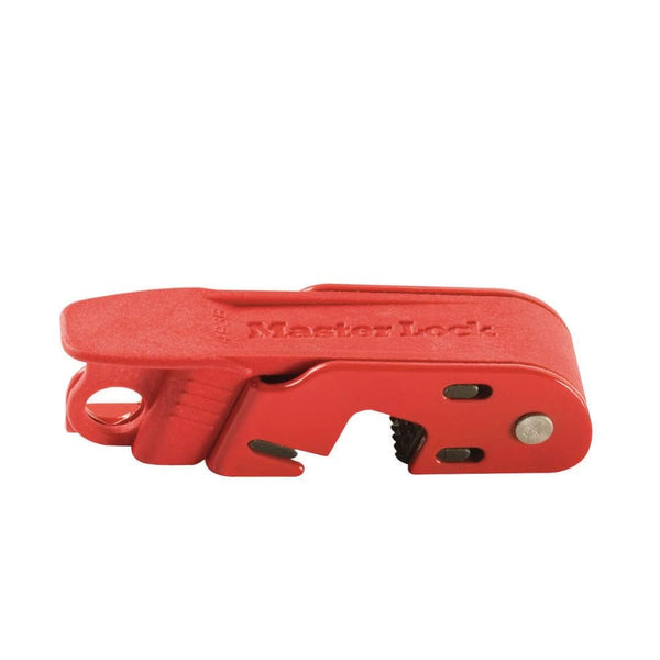 Master Lock Red Electrical Box Circuit Breaker Lockout, Tagout for Standard Toggles, 493B