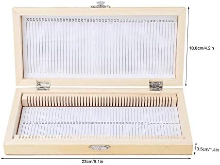 Biology Glass Prepared Microscope Slides with Wooden Storage Box Case
