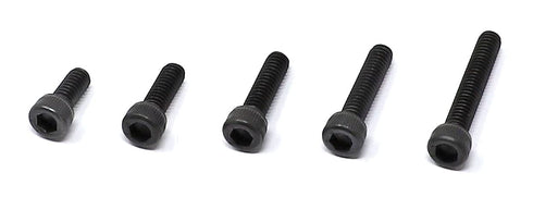 iExcell 100 Pcs SAE #8-32 x 3/8", 1/2", 5/8", 3/4", 1" Alloy Steel Hex Socket Head Cap Screws