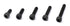 iExcell 100 Pcs SAE #8-32 x 3/8", 1/2", 5/8", 3/4", 1" Alloy Steel Hex Socket Head Cap Screws