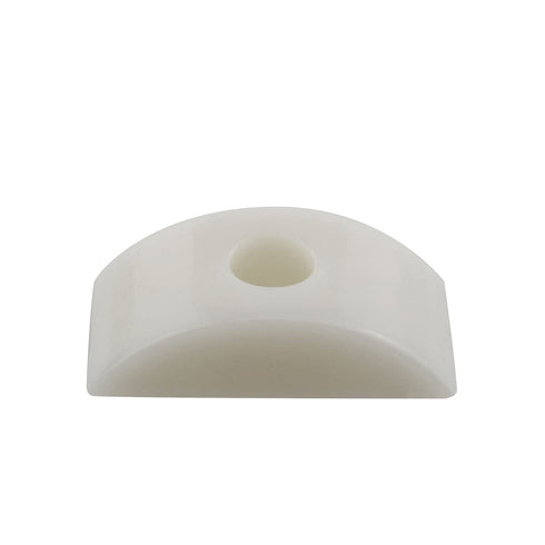 JCBIZ 20pcs Half Moon Nuts, 1.18" White Nylon M6 Washer Spacer Furniture Hardware Accessories