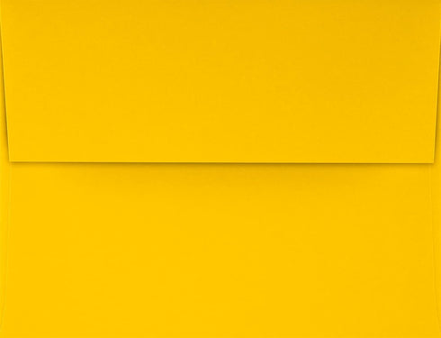 LUXPaper A2 Invitation Envelopes | Peel & Press | 4 3/8" x 5 3/4" | Sunflower Yellow | 80lb. Text | 50 Qty