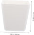 5pcs Cabilock Wall-mounted Hanging Cup Holder Sturdy Plastic Storage Baskets for Rolling Cart Versatile Utility