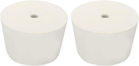 MECCANIXITY Rubber Tapered Plug 45mm to 56mm with 8mm Hole, Test Tubes Bungs Stopper for Lab Home, 2 Pieces