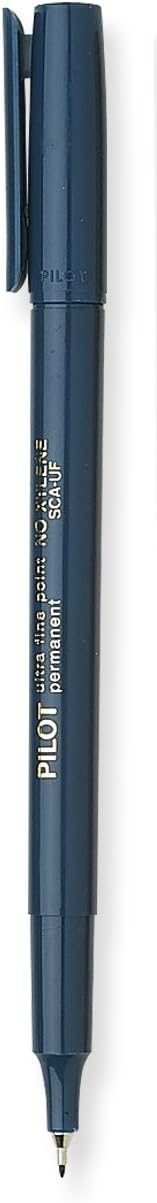 Pilot Extra Fine Point Permanent Markers, Blue Ink, 12-Pack (44103) by Pilot