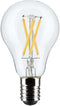 Satco S21872 5.5W A15 LED Bulb, Clear, Intermediate Base, 2700K, 450 Lumens, 2-Pack