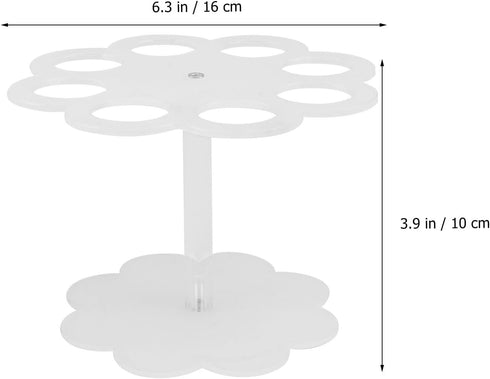 8-Hole Acrylic Cone Holder for Ice Cream Display - Stand for Parties and Restaurants