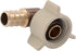 SharkBite 1/2 Inch NPSM Crimp 90 Degree Swivel Adapter Elbow, Brass Plumbing Fitting