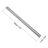 uxcell 1pcs Round Steel Metal Rods, 11mm x 200mm High Speed Steel Lathe Bar Stock Tool for Miniature DIY Craft