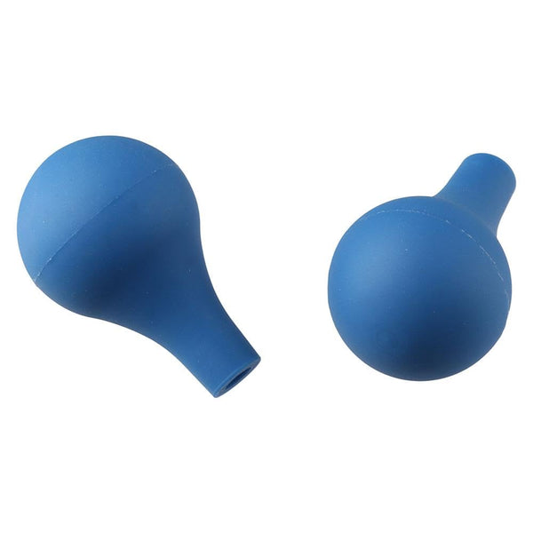 5pcs Blue Rubber Pipette Bulbs, Suction Ball Dropper Rubber Caps for Graduated Tubes and Pipettes
