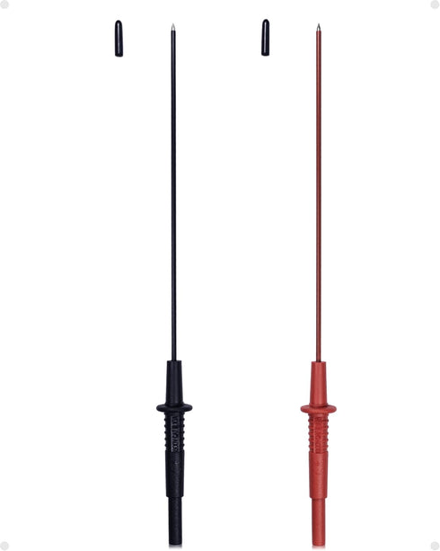 Multimeter Leads, Insulated Test Probe Needle Point Wire Testing Probes, 600V CAT III, Long Reach Prod