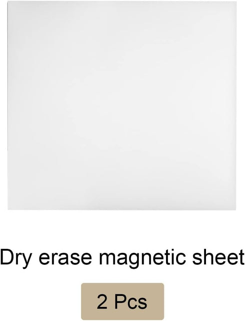 Dry Erase Magnetic Sheet, Magnetic Board - 11.7 Inch x 8 Inch, White, 2 Pack