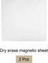 Dry Erase Magnetic Sheet, Magnetic Board - 11.7 Inch x 8 Inch, White, 2 Pack