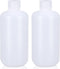500ml/2 Pcs HDPE Narrow Mouth Round Container, Leak Proof Plastic Lab Chemical Reagent Bottles, Water Sample