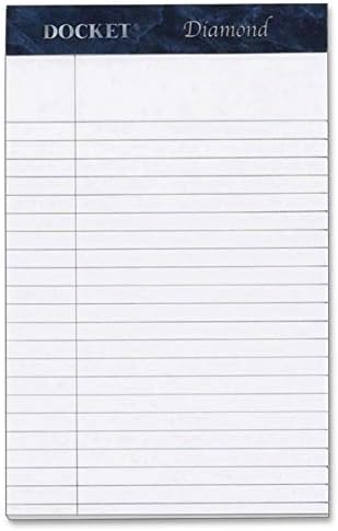 TOPS Docket Diamond 100% Recycled Premium Stationery Tablet, 5 x 8 Inches, 50 Sheets per Pad