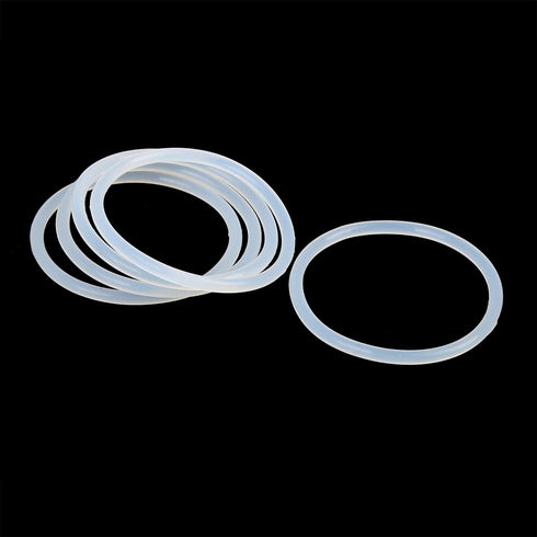 X AUTOHAUX Silicone O-Rings, VMQ Seal Gasket for Pipe Repair, 38mm OD 33.2mm ID 2.4mm Width, White, Pack of 10