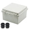 Zulkit Junction Box ABS Plastic Dustproof Waterproof IP65 Electrical Boxes Hinged Shell Outdoor Project Enclosure with