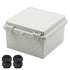 Zulkit Junction Box ABS Plastic Dustproof Waterproof IP65 Electrical Boxes Hinged Shell Outdoor Project Enclosure with