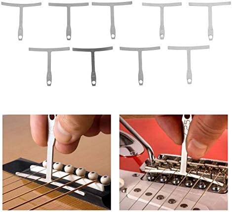 9 7.25~20 Bnineteenteam Pcs Understring Radius Gauge, Universal Guitar Gauge for Guitar Bass Bridge Fingerboard Saddle