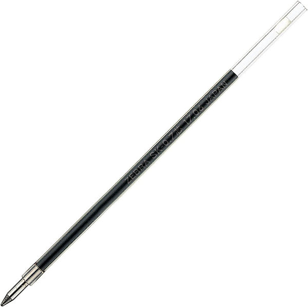 Zebra B-BR-6A-SK-BK Rollerball Pen Refill, Clip-On SK-0.7 Lead, Black, 10 Count