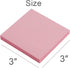 Sticky Notes 3x3 Inches, Light Pink Self-Stick Pads, Easy to Post for Home, Office, Notebook, 8 Pads/Pack