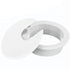 SATINIOR 10 Packs Desk Cable Wire Grommet Cord, Plastic Grommet Cord Organizers, 2 Inch, White