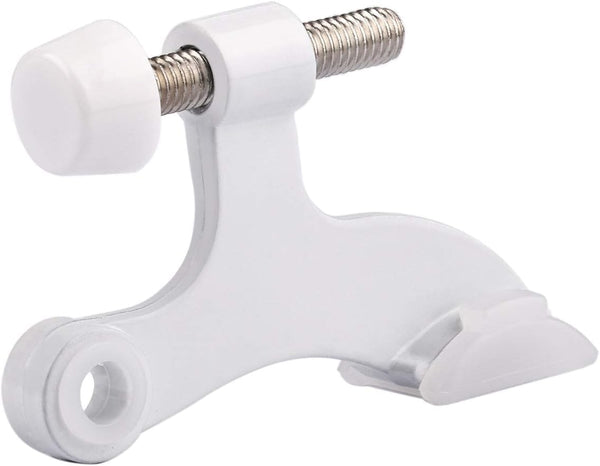 HOMOTEK 36 Pack Hinge Pin White Door Stopper, Adjustable Deluxe Heavy Duty Door Stopper 2-1/2"x1-3/4” with White Rubber