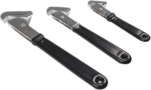 Mini Adjustable Plumbing Wrench, 4 Inch, Multi-Shape Adaptation Hand Tool, Black