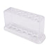 Plastic Clear Test Tube Rack, 6 Holes Stand, Lab Test Tube Stand Shelf School Supply