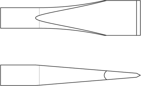 Chicago Pneumatic A046073 - Flat Chisel - 3/4 x 7 Inch (19 x 180 mm) Long, 0.401 Inch (10.2 mm) Round Shank by Chicago Pneumatic