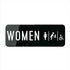 FZQDMT Acrylic Sign For Wallset Women Restroom Sign With Mens Changing Table Icon