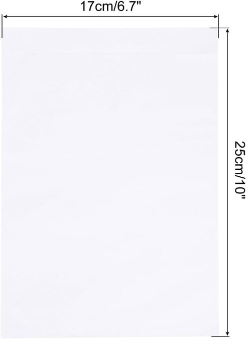 PATIKIL 6.7x10" Clear Packing List Envelope, 100 Pack Plastic Waterproof Self-Adhesive Top Loading Mailing Invoice Label Pouch Sleeves for Transportation, Clear