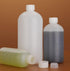 2PCS 1000ml/34oz Empty Plastic Graduated Lab Chemical Container, Reagent Bottle with Inner Plug for Liquid Storage