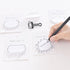 Fun White Thought Bubble Sticky Notes - Thought Cloud Sticker Notes Self-Stick Memo Pads Set for Kids Office