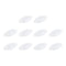 MECCANIXITY 10Pcs Olive Shape Magnetic Stirrer Mixer Stir Bar Rod 25mm(1") x10mm PTFE Coating for Laboratory