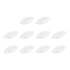 MECCANIXITY 10Pcs Olive Shape Magnetic Stirrer Mixer Stir Bar Rod 25mm(1") x10mm PTFE Coating for Laboratory