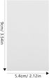 5sets 200pcs*5 DOITOOL Blank White Note Cards Index Cards White Blank Flashcards Memo Scratch Paper Study Memo