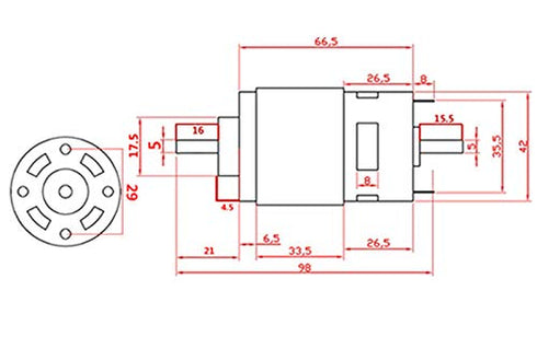 775 DC 12V/24V 50W High Electric Motor, 4500/9000RPM Dual Output Shaft Ball Bearing Driver for DIY Parts by Walfron