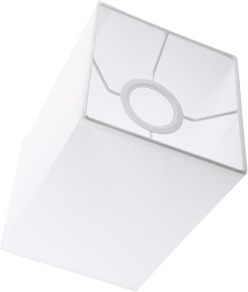 E27 Bulb Luxshiny Square Lamp Shade for Table Lamp and Pendant Light with Compatibility Fabric and Iron Construction