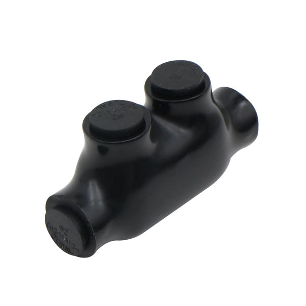 2-14 AWG Insulated Inline Splice Connector - Black Wire Connectors with Pre-Loaded Oxide Inhibitors (1pcs)